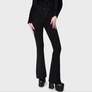 Killstar Slo Burn bell bottom leggings goth alternative